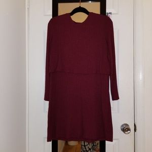 Fitted cropped layer dress